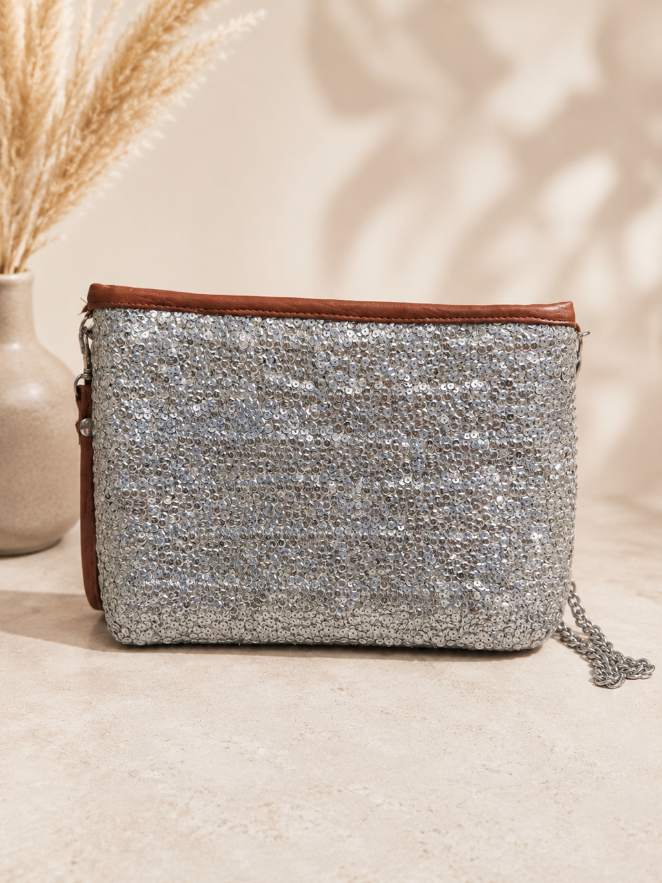 Pochette Marrakech Argenté