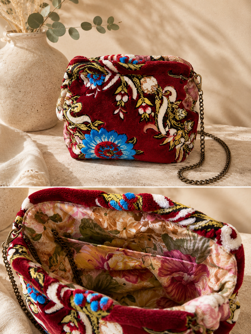 Pochette tissu Solaya