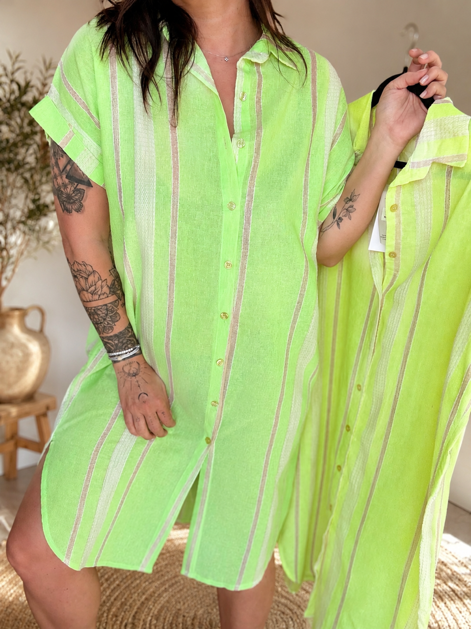 Robe chemise Scintillante