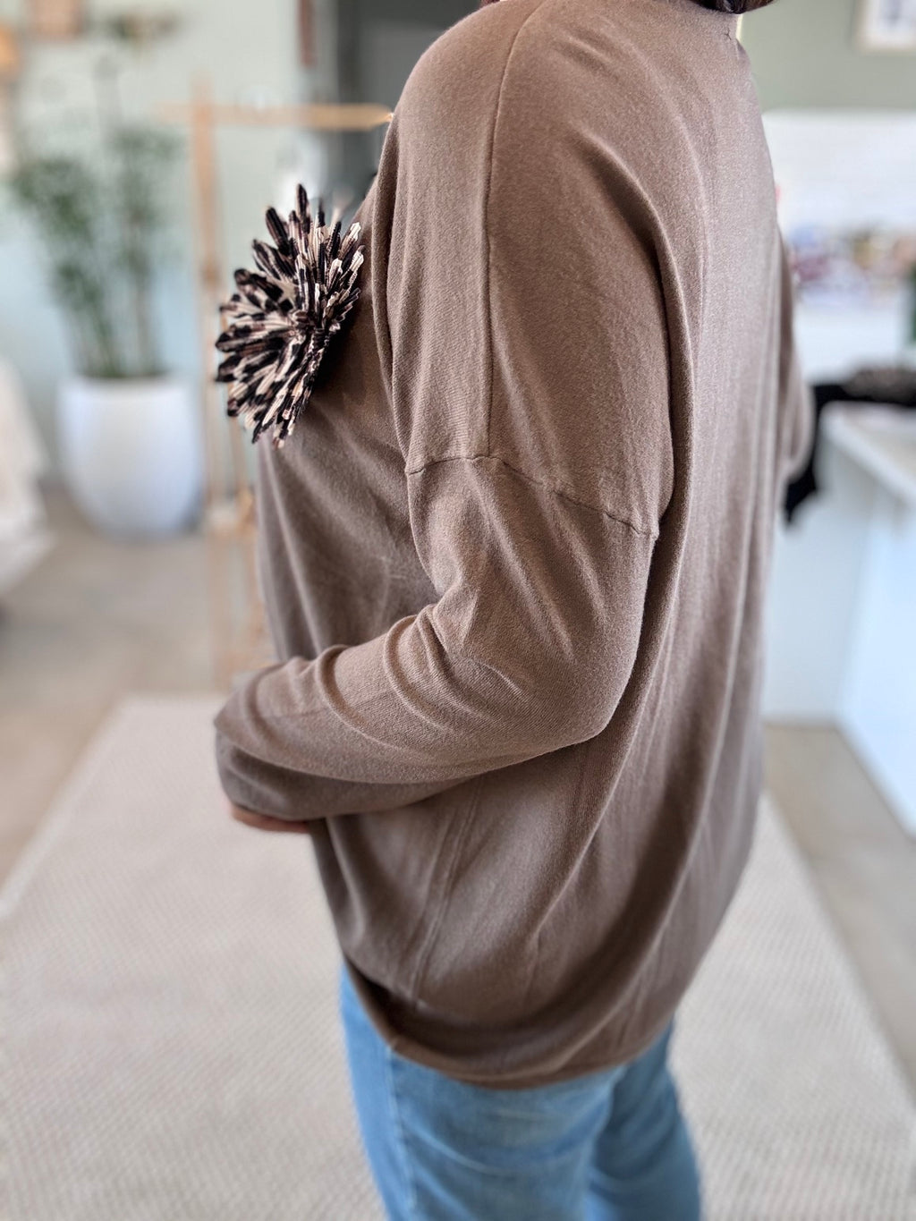 Pull fin à Broche