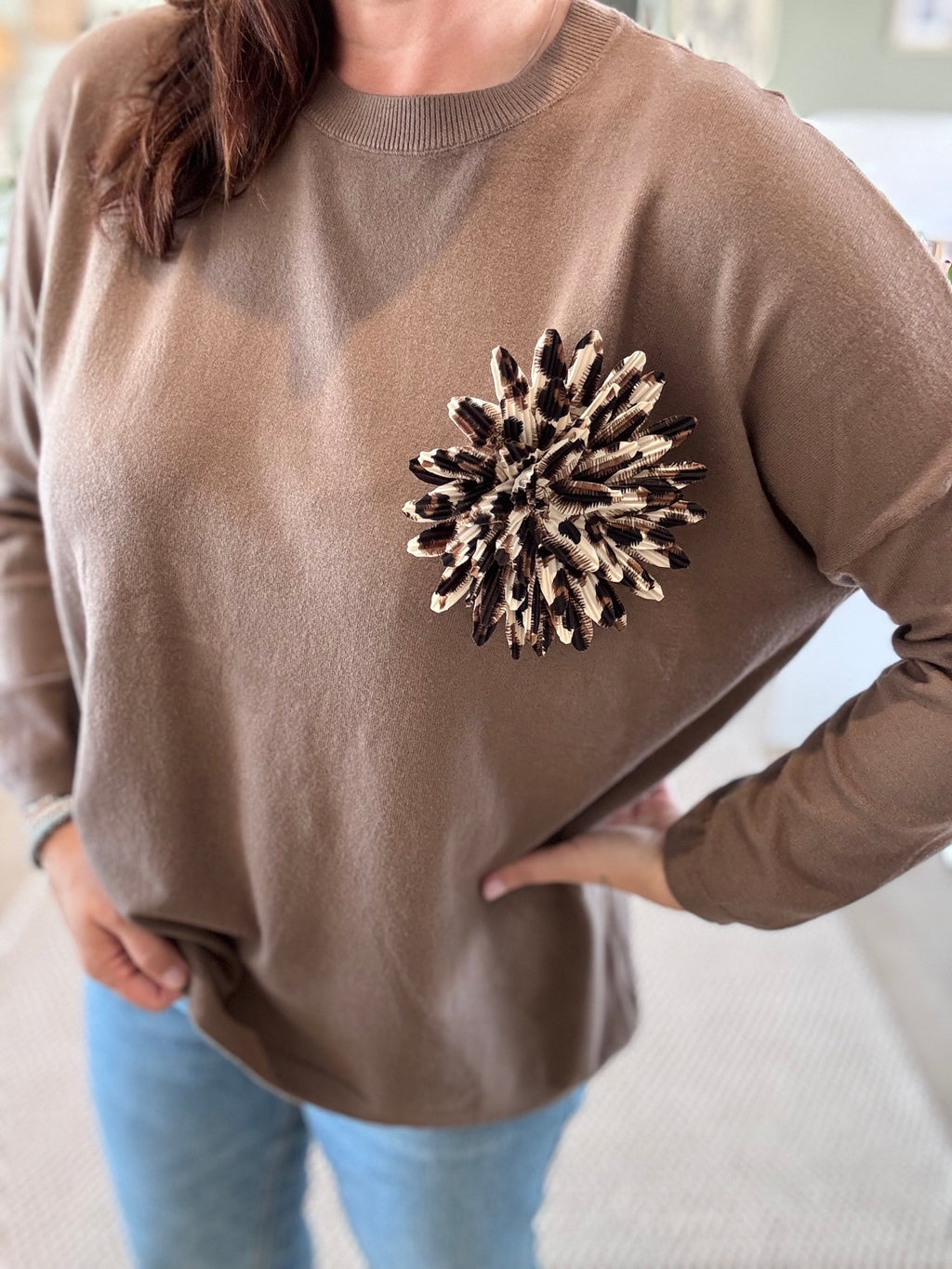 Pull fin à Broche