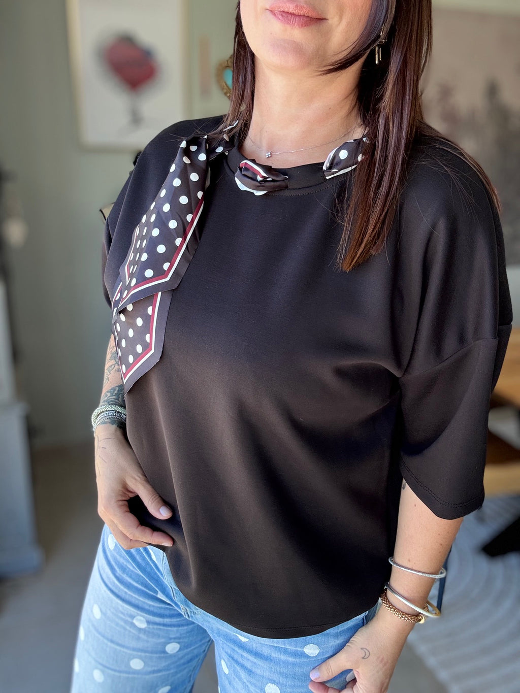 Sweat avec foulard