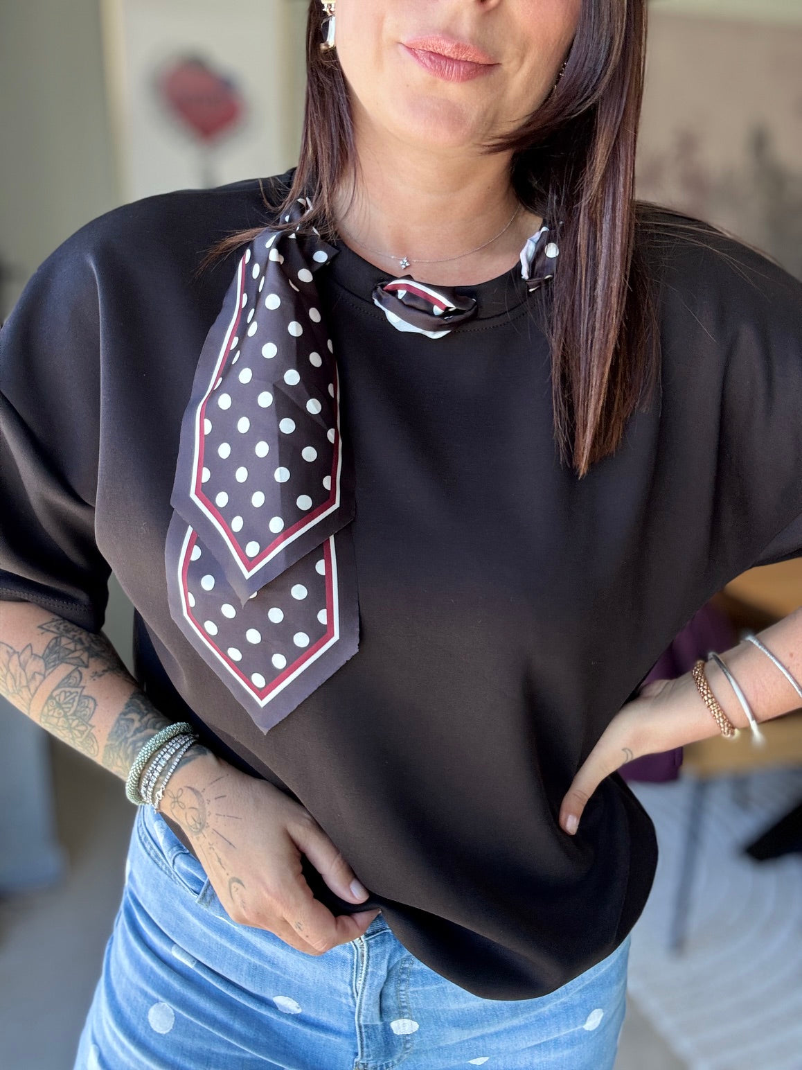 Sweat avec foulard