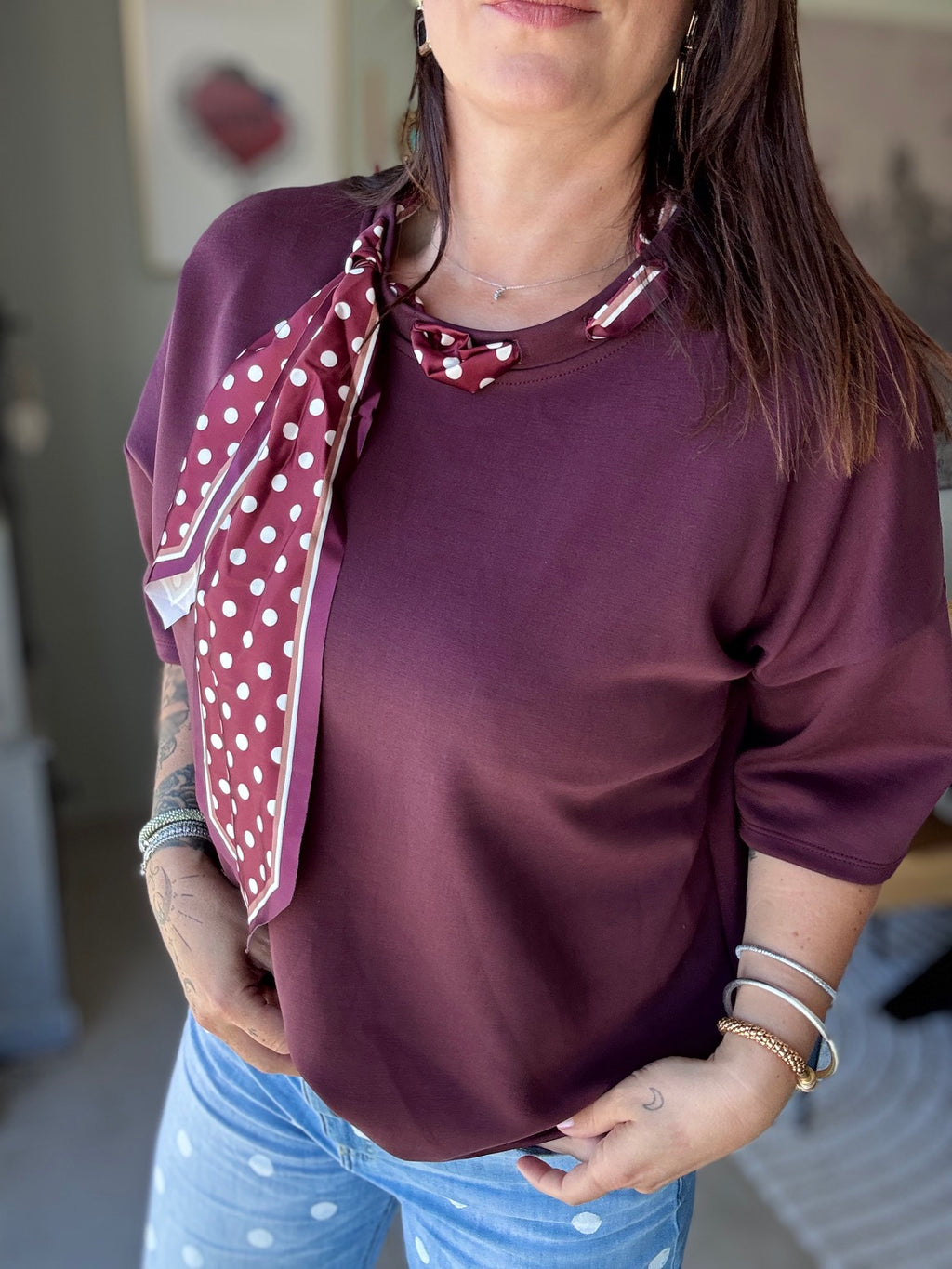 Sweat avec foulard