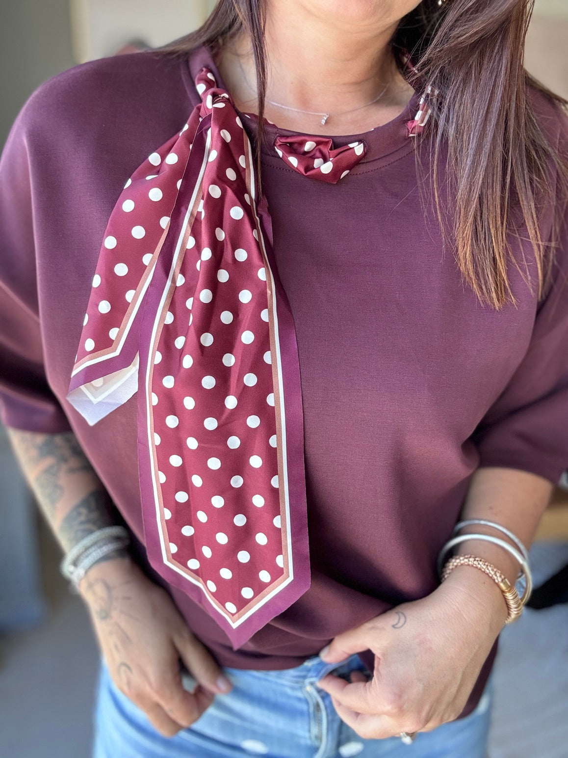 Sweat avec foulard