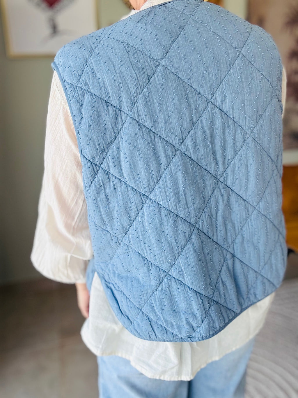 Veste sans manche en coton