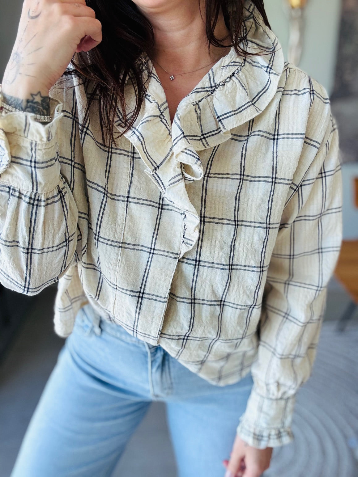 Chemise à carreaux en coton EDIT