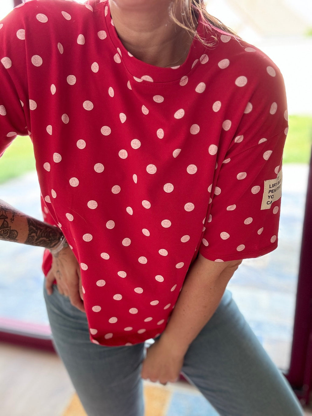 SWEAT à pois