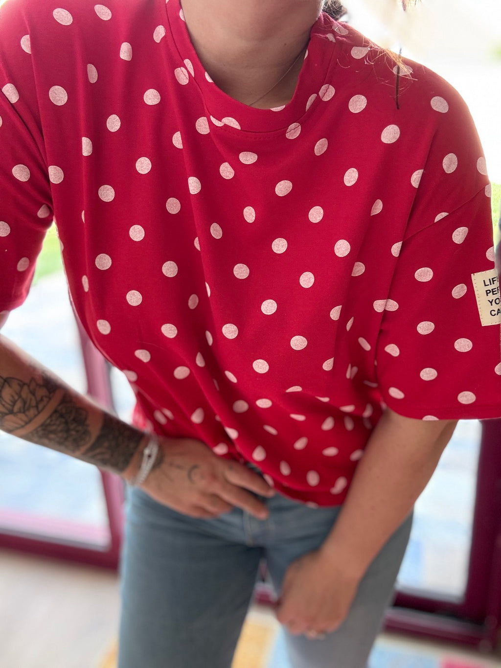 SWEAT à pois