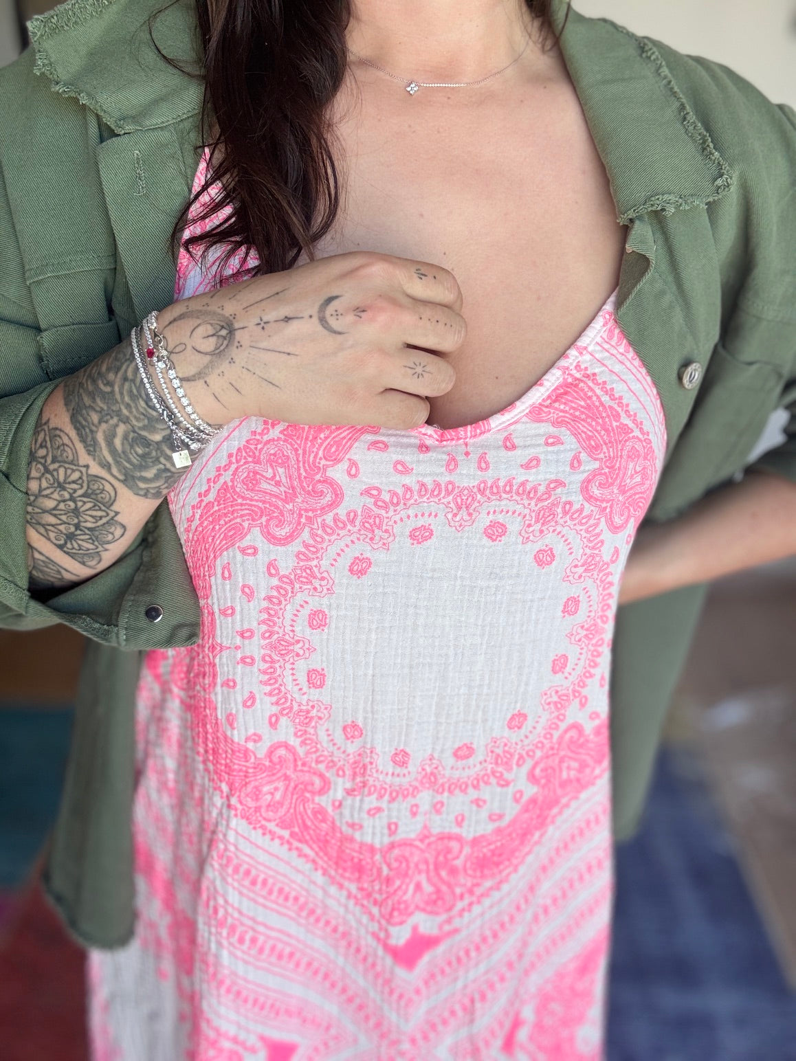 ROBE FOULARD ROSE EDIT