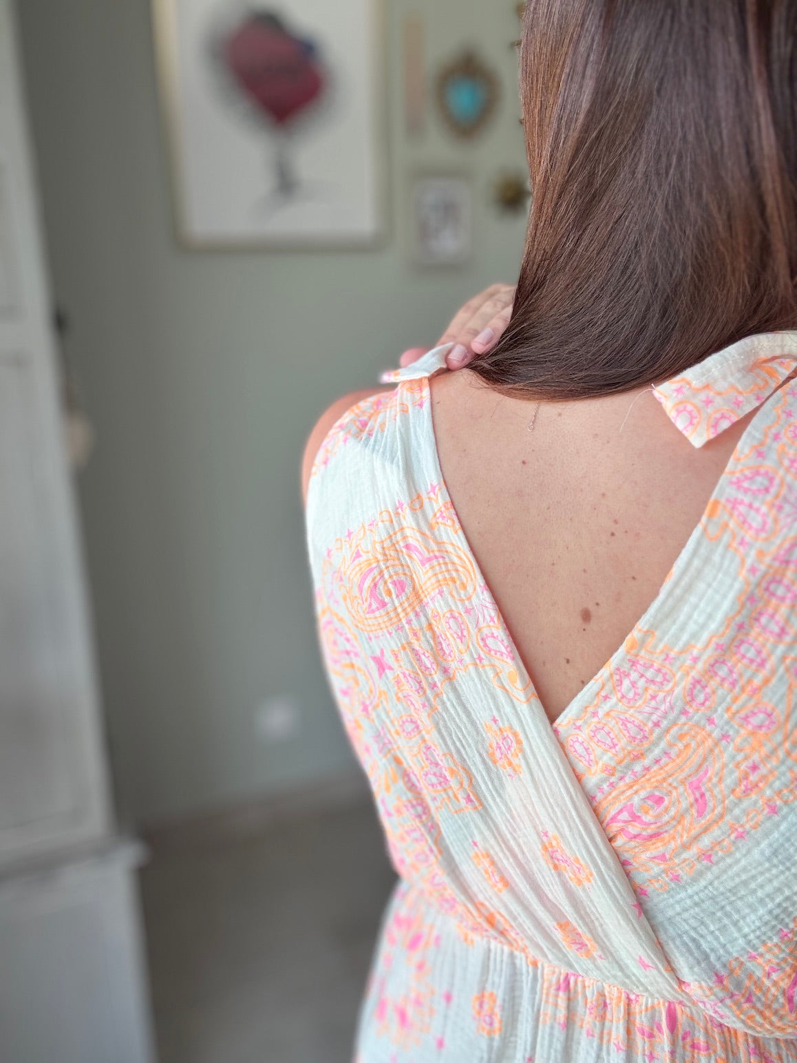 ROBE CROISÉ LÉOPARD