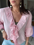 Blouse à lacets