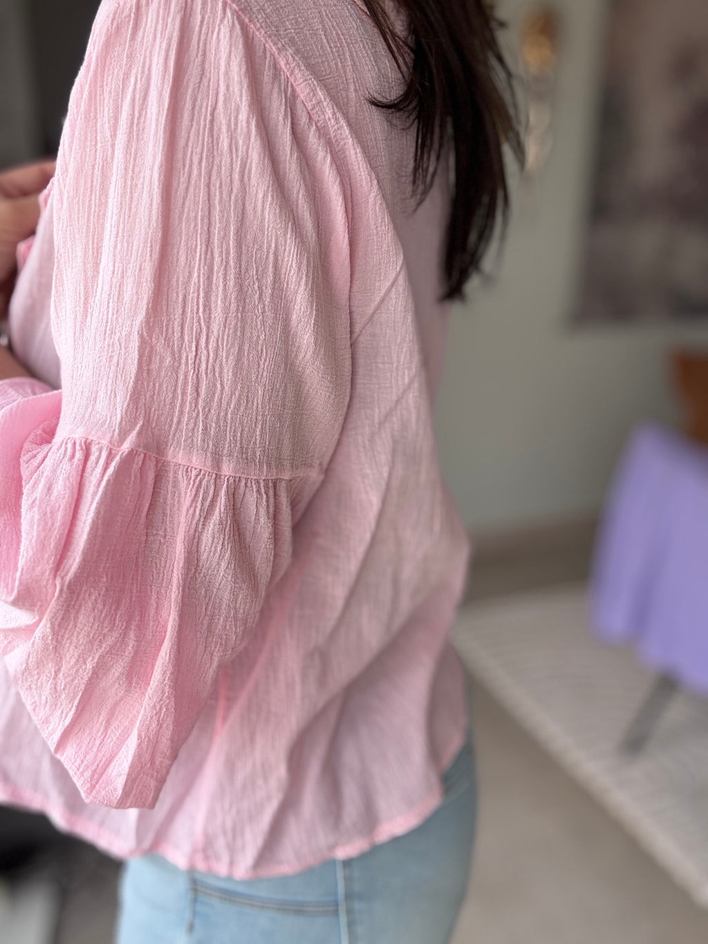 Blouse à lacets