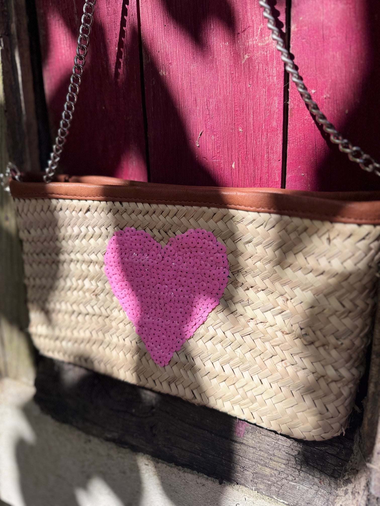 Pochette Marrakech Coeur Rose