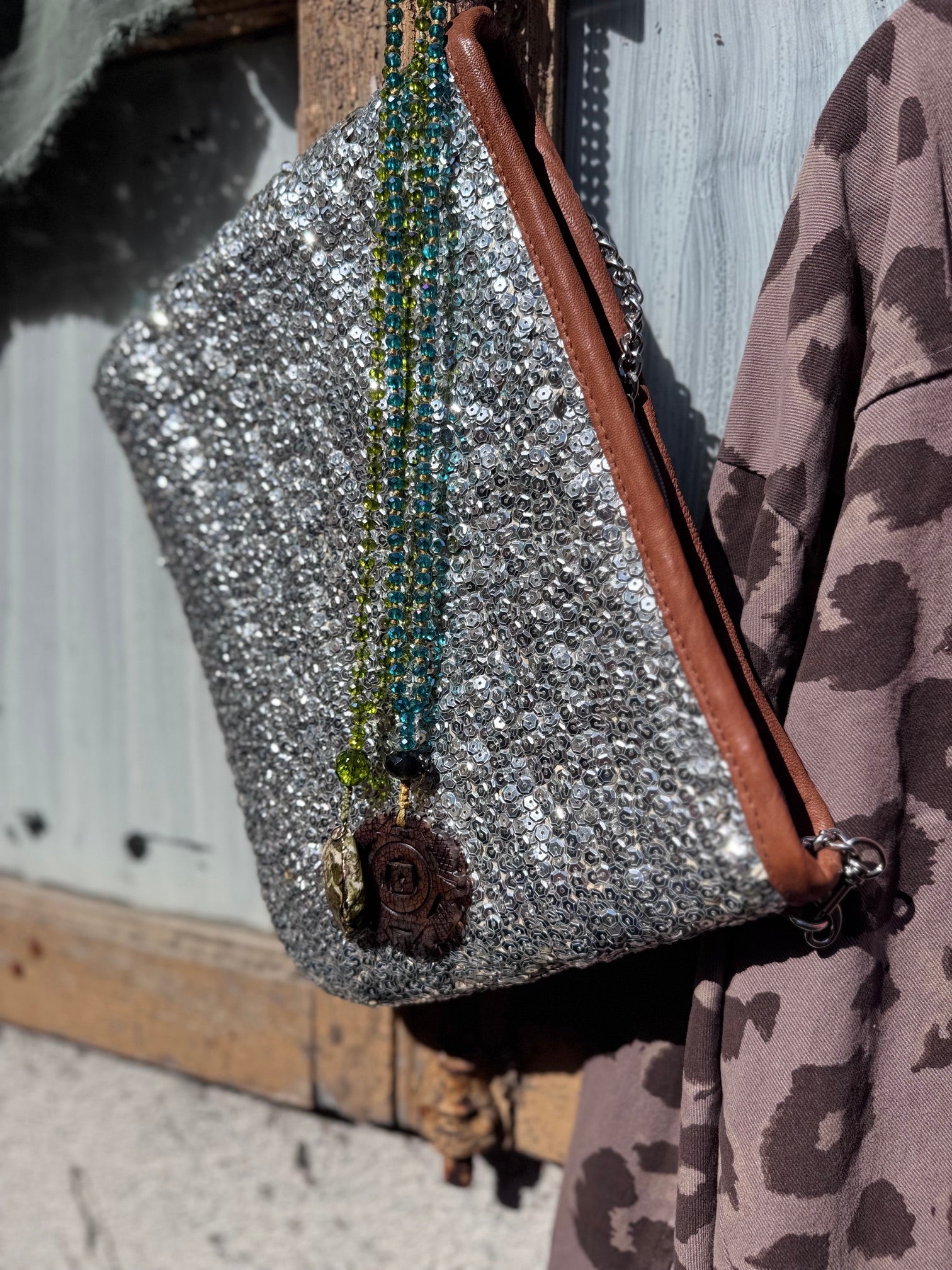 Pochette Marrakech Argenté