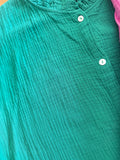 Blouse chemise gaz de coton