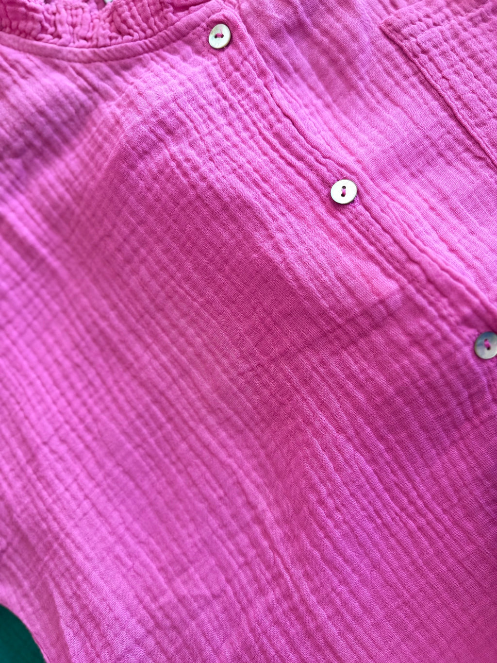 Blouse chemise gaz de coton