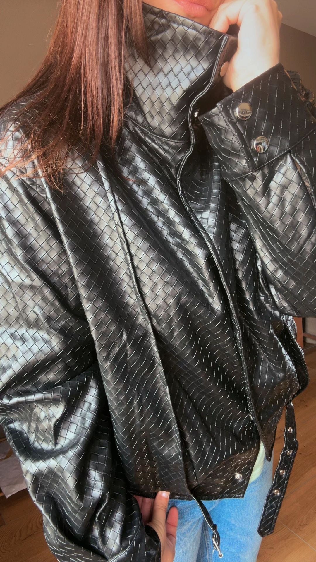 Veste en simili cuir