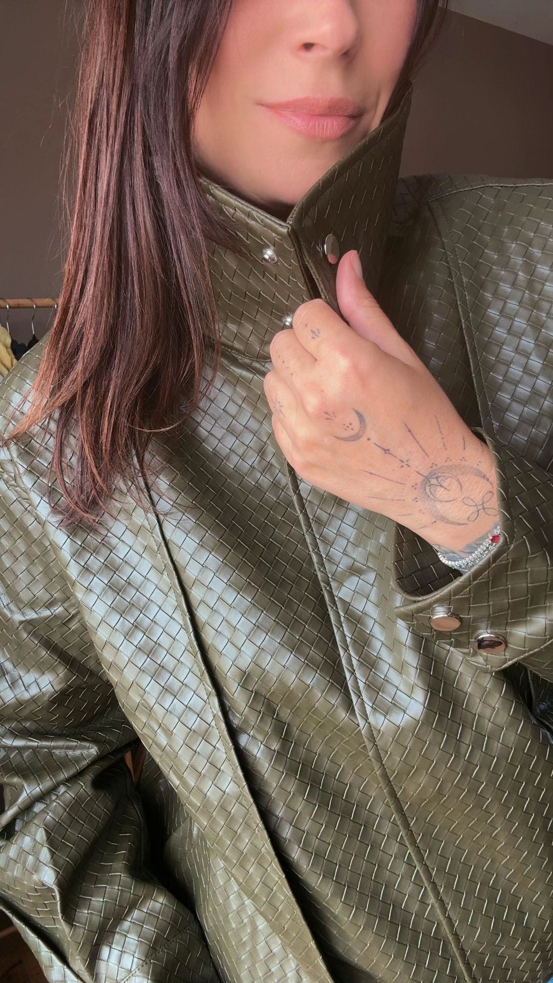 Veste en simili cuir